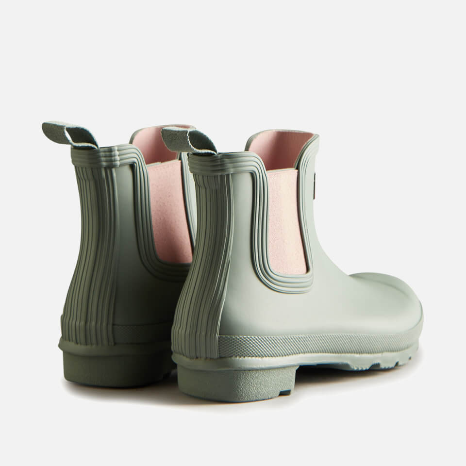 Hunter Women s Original Chelsea Boots Sweet Gale Green Azalea Pink Allsole