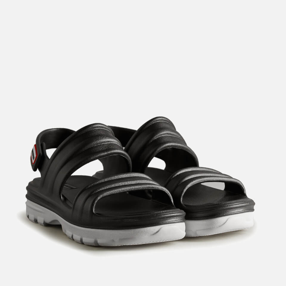Hunter Women's Bloom Algae Foam Sandals - Black/White