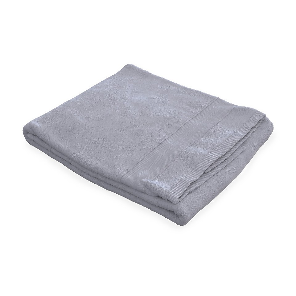 Homebase Edit Bath Towel - Grey - 70x140cm