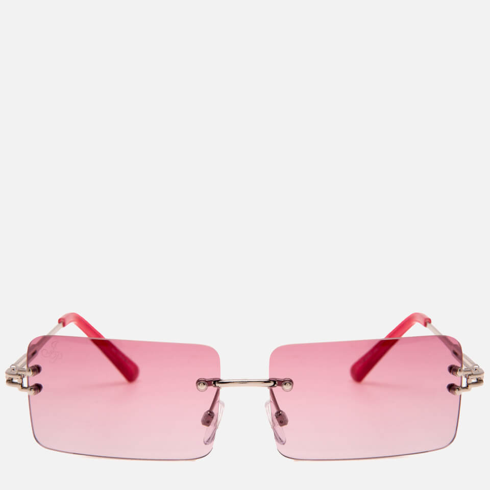 Jeepers Peepers Women's Rectangle Frame Sunglasses - Pink