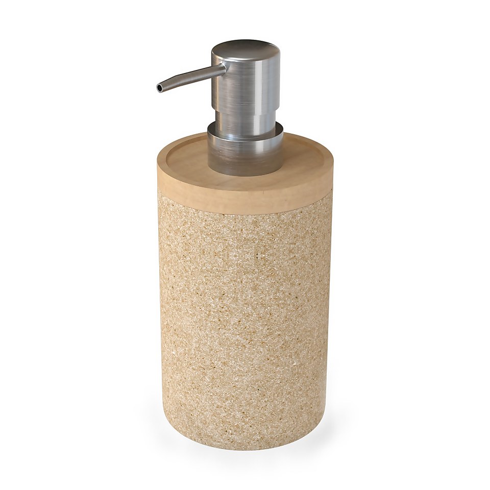 Homebase Edit Soap Dispenser - Beige Resin