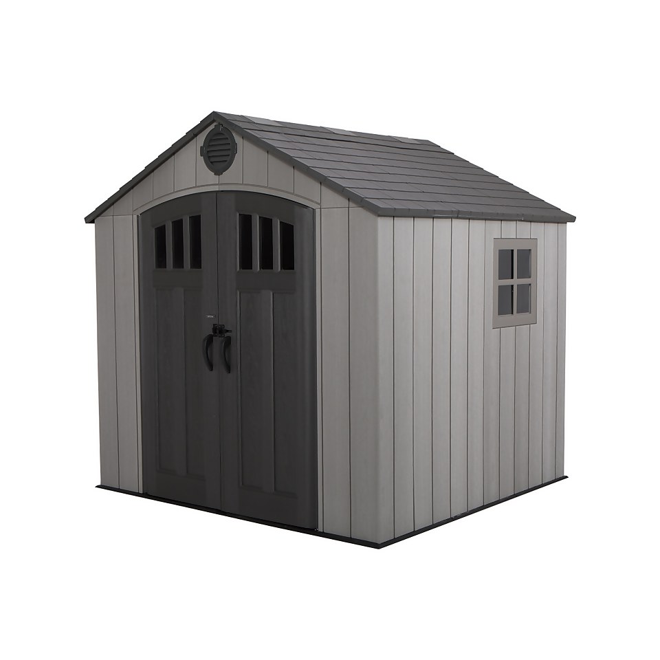 Lifetime Plastic Outdoor Storage Shed - 8x7.5ft