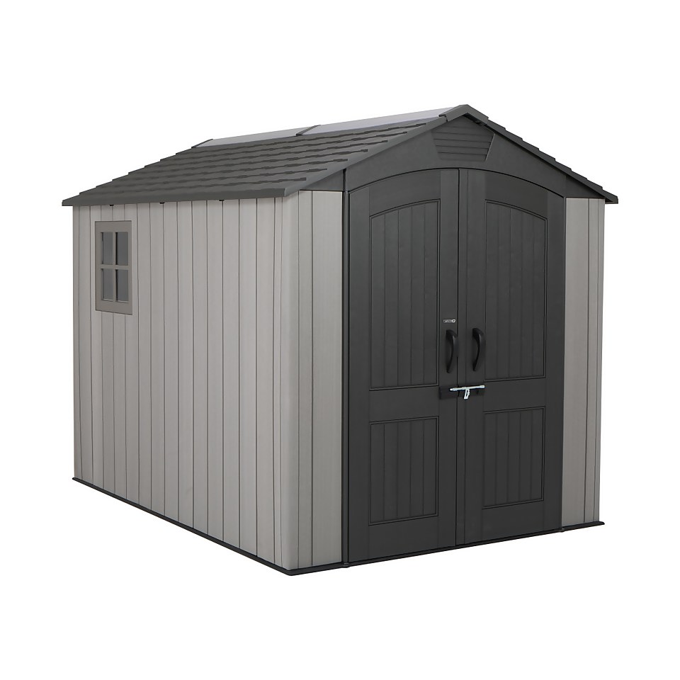 Lifetime Plastic Outdoor Storage Shed - 7x9.5ft