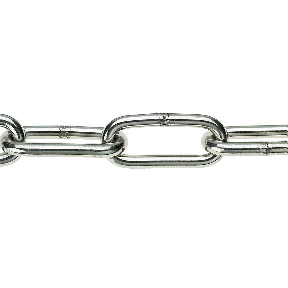 Eliza Tinsley Long Link Chain - Zinc Plated - 6mm x 2m