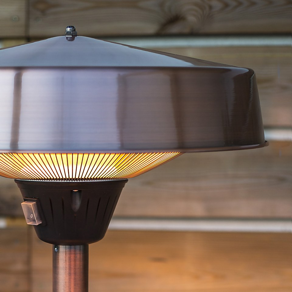 Copper Electric Tabletop Patio Heater Homebase