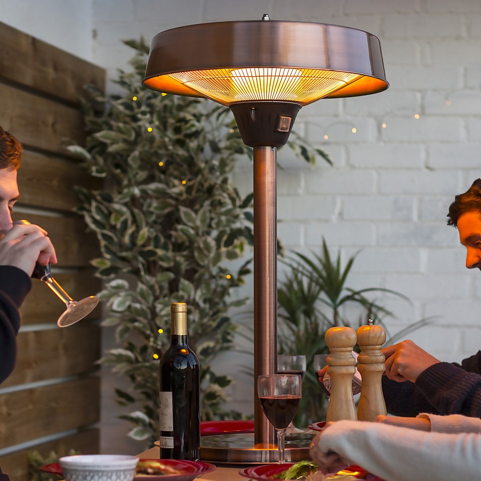 Copper Electric Tabletop Patio Heater Homebase
