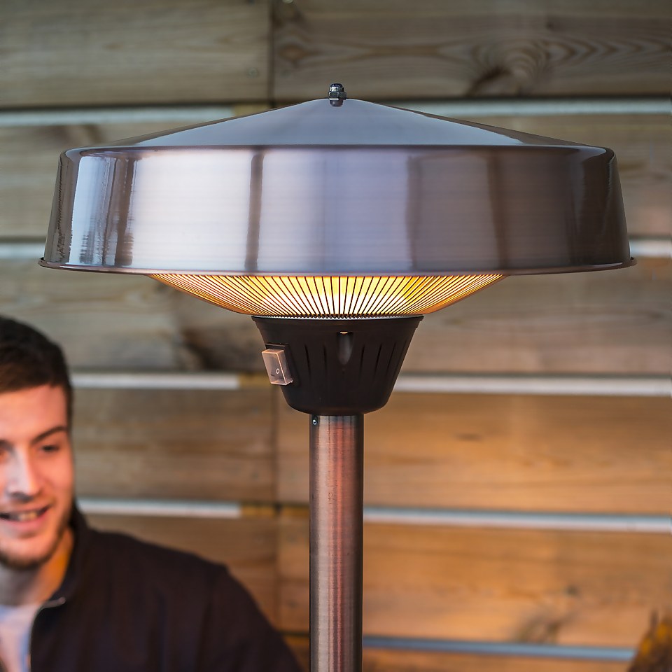 Copper Electric Tabletop Patio Heater Homebase