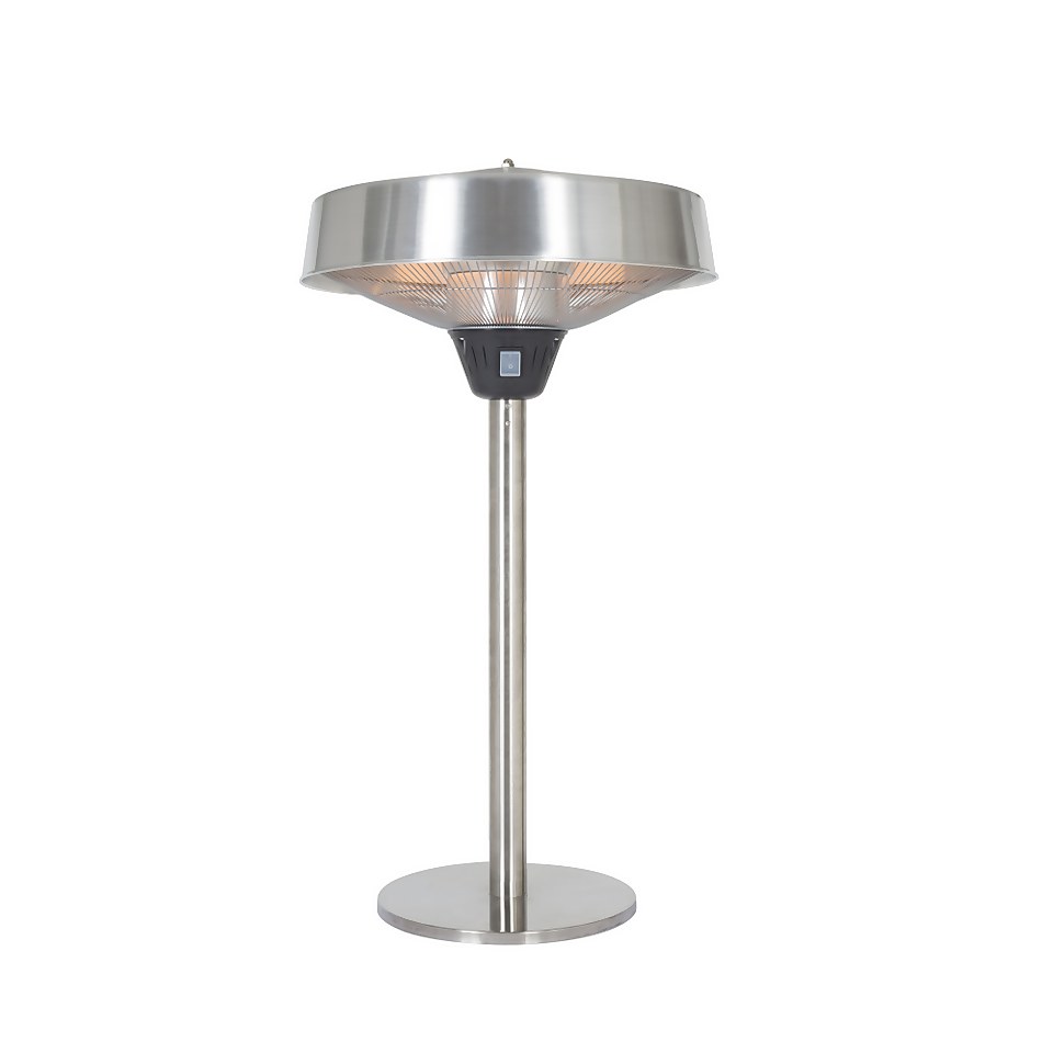 Silver Electric Tabletop Patio Heater Homebase
