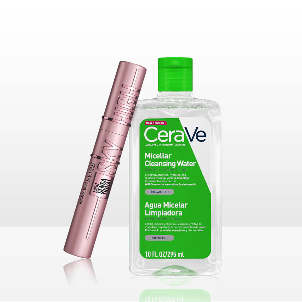 CeraVe Micellar Cleanser and Maybelline Sky High Mascara Duo for Normal Skin