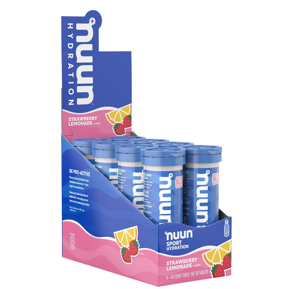 Nuun Sport Hydration Effervescent Electrolyte Tablets- Strawberry Lemonade flavor