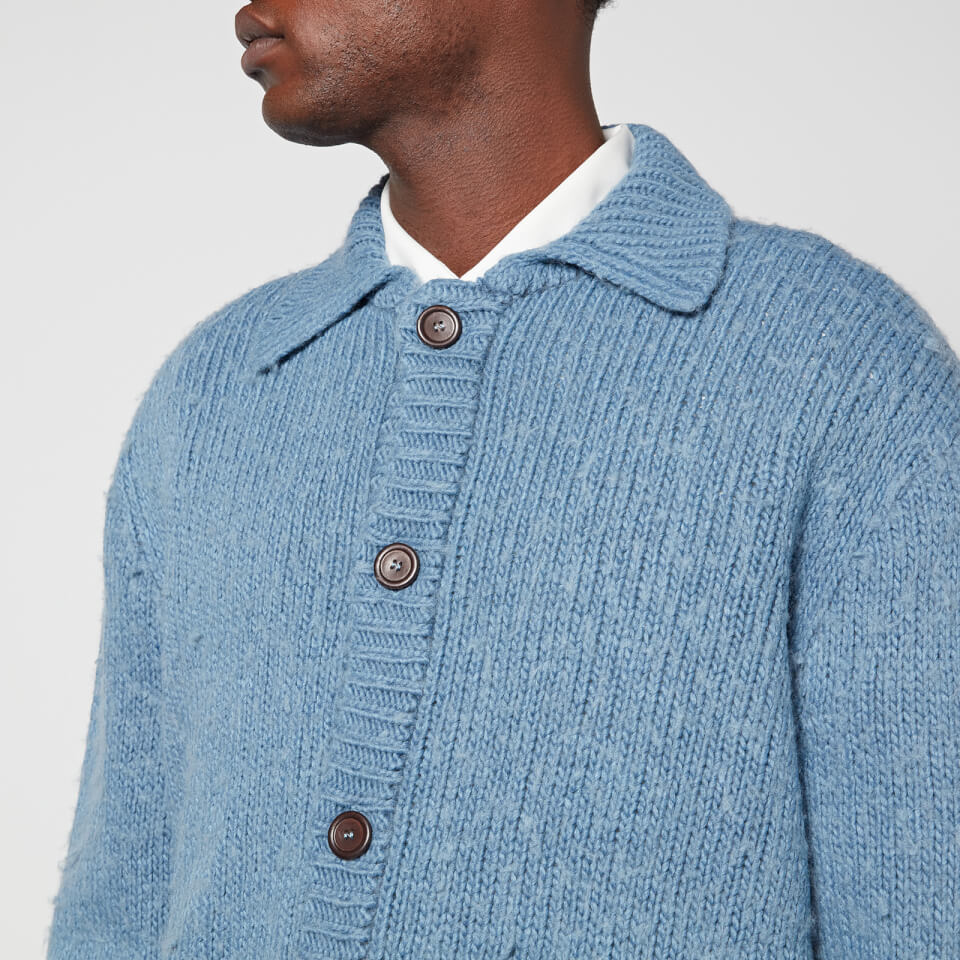 トップス OUR LEGACY 22AW Big Cardigan 44 Our Legacy - Big Cardigan Shadow Black Funky Acrylic