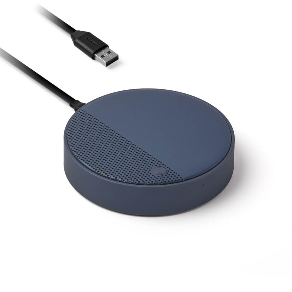 Lexon OSLO Energy + Bluetooth Speaker + Wireless Charger - Navy