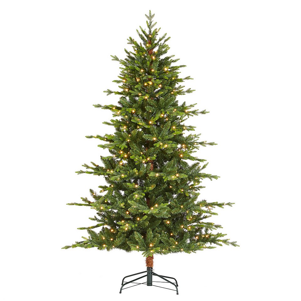 7ft Montana Premium Prelit Artificial Christmas Tree Homebase