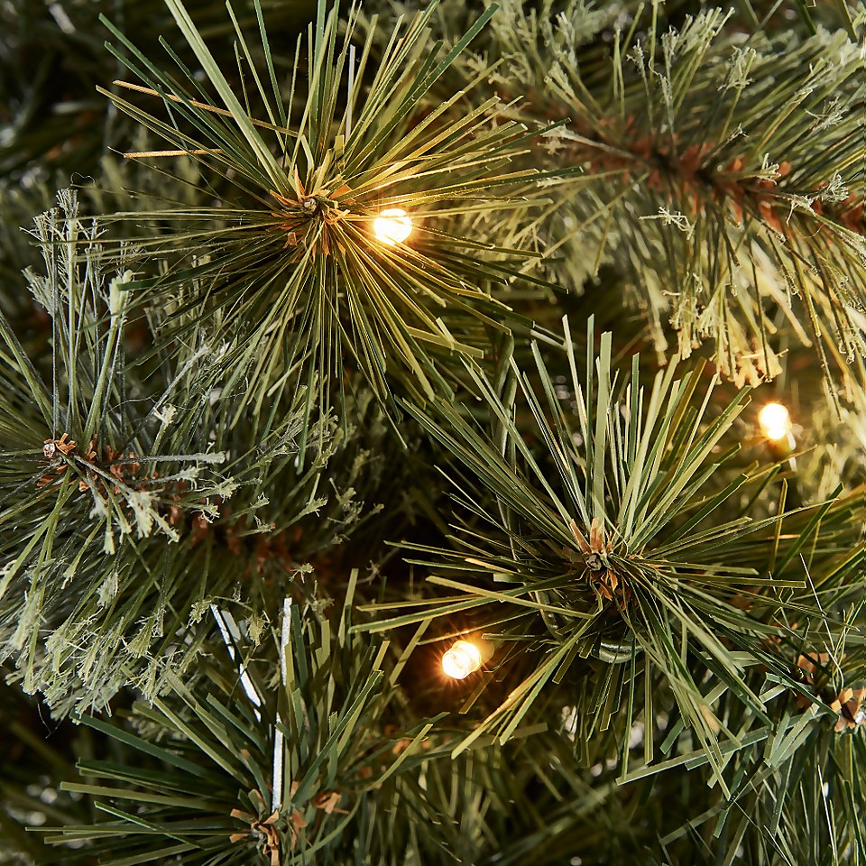 5ft Cashmere Potted Prelit Artificial Christmas Tree Homebase