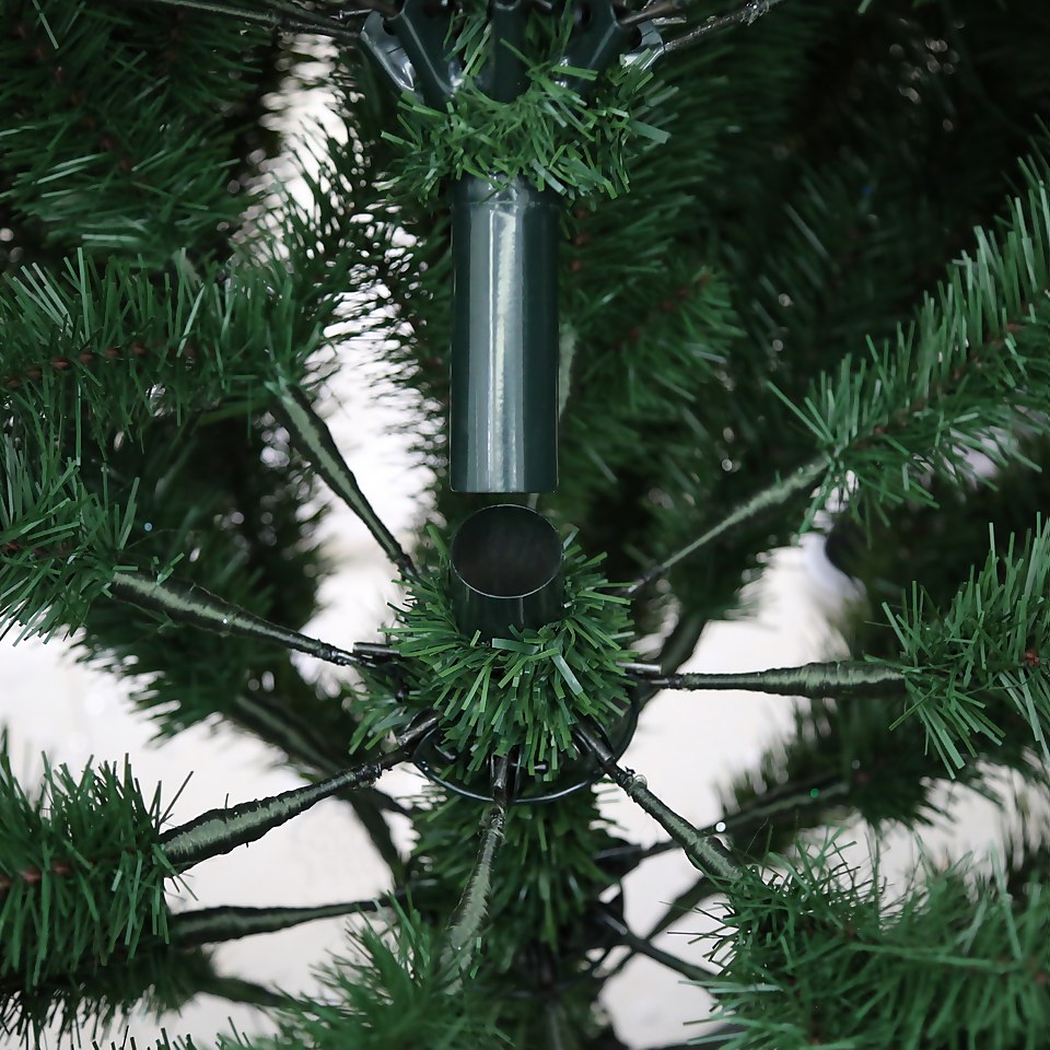 7ft Danube Pre-lit Premium Artificial Christmas Tree