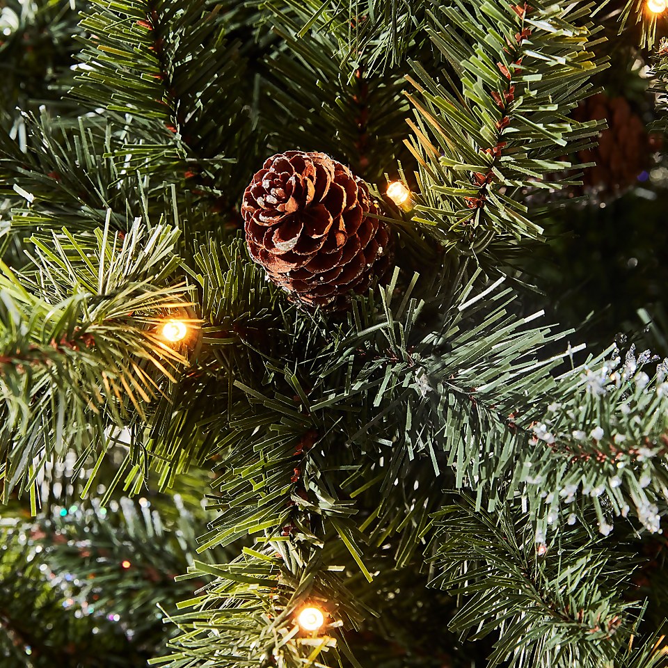 7ft Danube Prelit Premium Artificial Christmas Tree Homebase