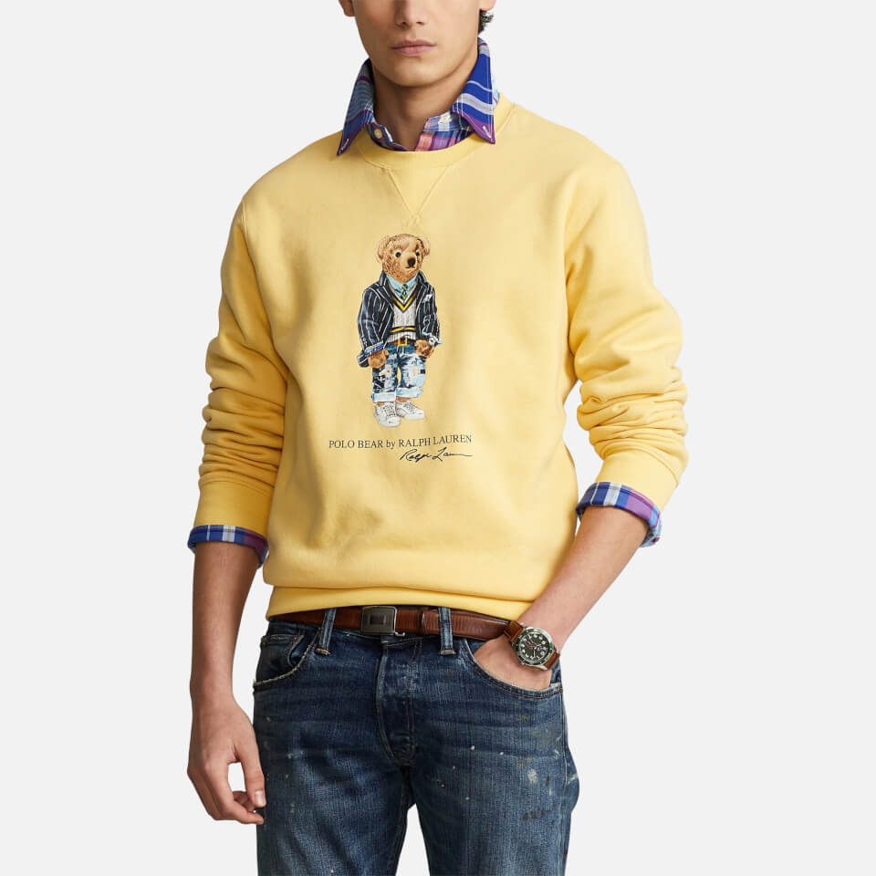 Yellow polo sweatshirt on sale