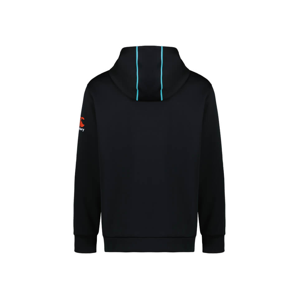 Kids Blackcaps Replica Over Head Hoodie in Black