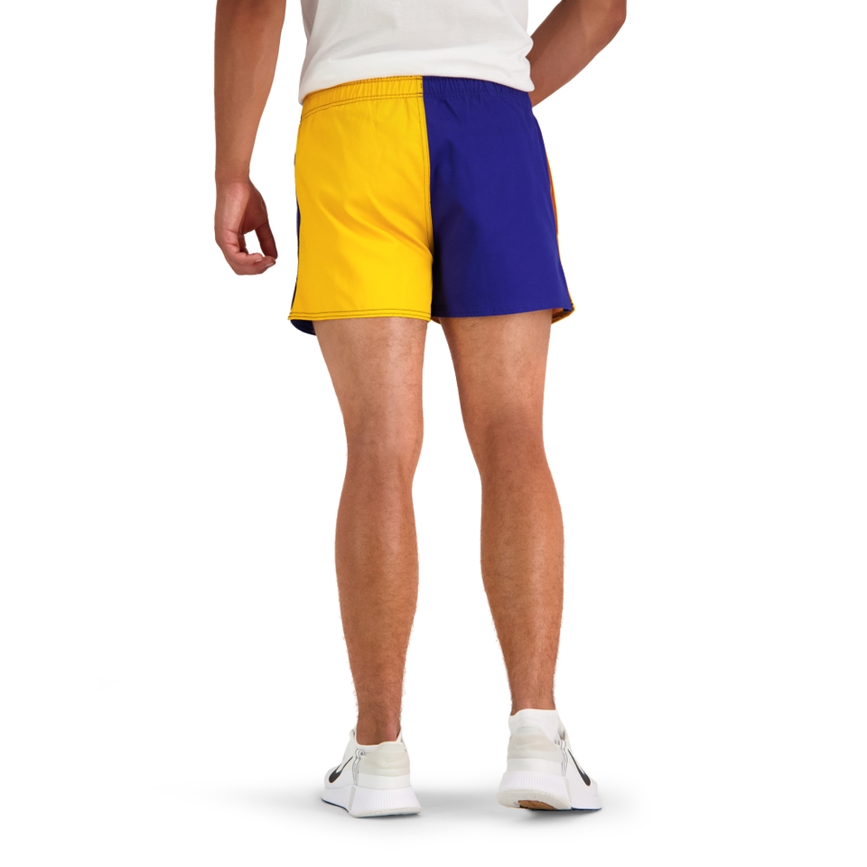 MENS HARLEQUIN SHORT BLUE/YELLOW