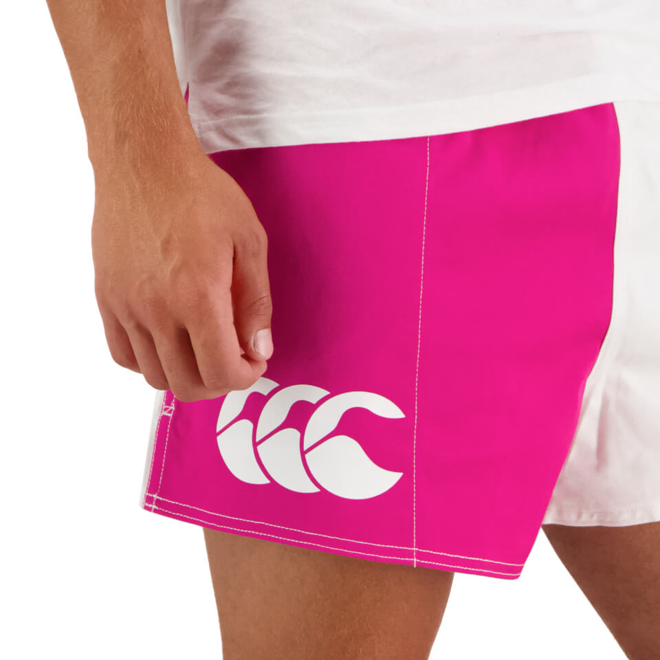 CANTERBURY Men's COTTON TWILL HARLEQUIN SHORT WITH POCKETS - FUSCHIA