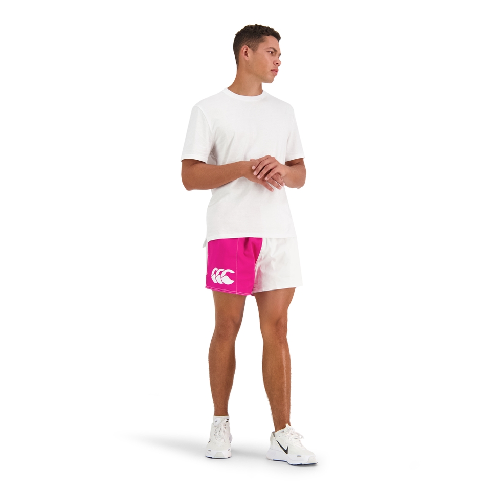 MENS HARLEQUIN SHORT PINK