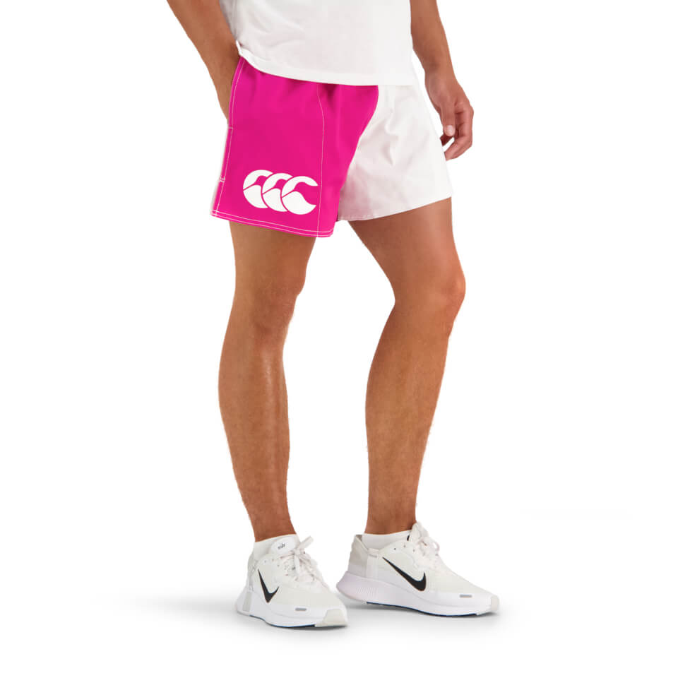 CANTERBURY Men's COTTON TWILL HARLEQUIN SHORT WITH POCKETS - FUSCHIA