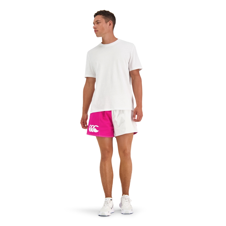 MENS HARLEQUIN SHORT PINK