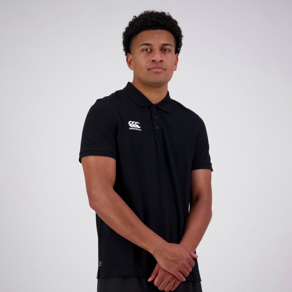 MENS WAIMAK POLO SHIRT - BLACK