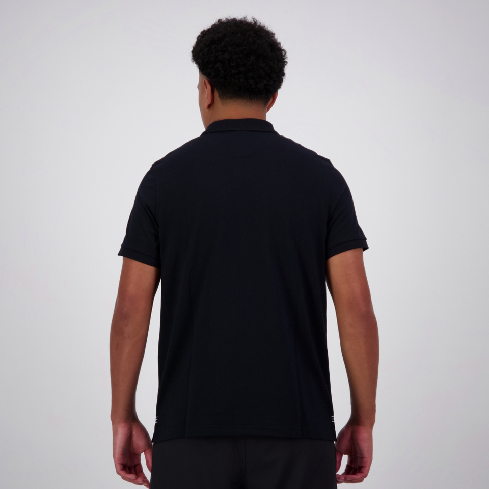 MENS WAIMAK POLO SHIRT - BLACK