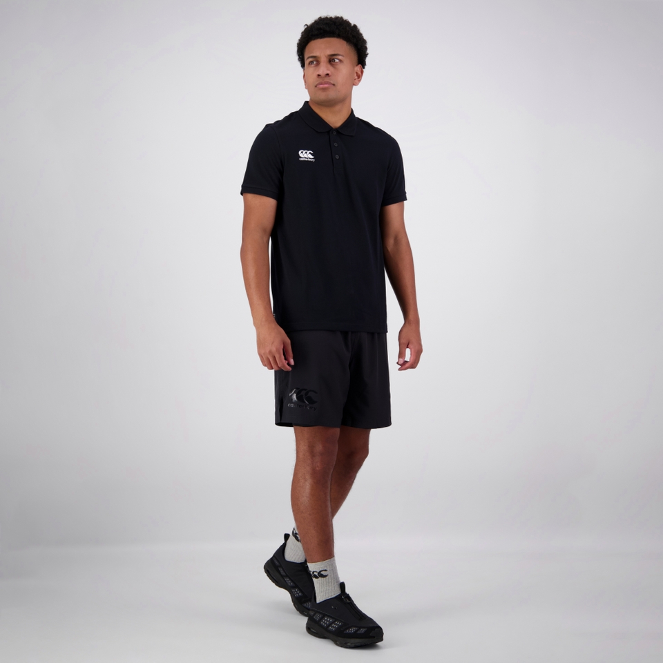 MENS WAIMAK POLO SHIRT - BLACK