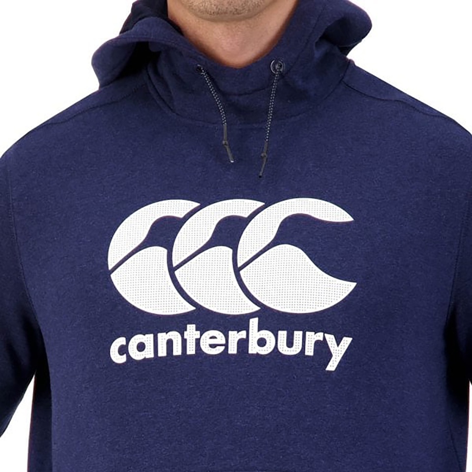 MENS LOGO OVER THE HEAD HOODIE IN NAVY