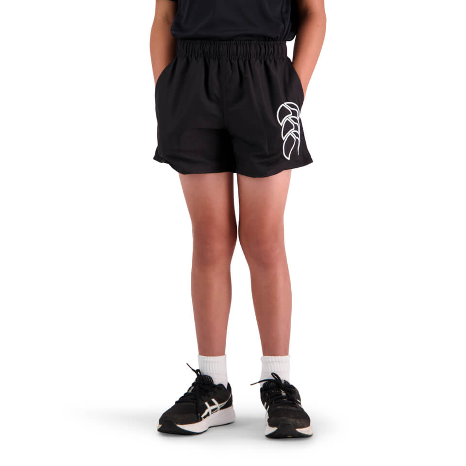 CANTERBURY KIDS LONG LENGTH TACTIC SHORT - BLACK