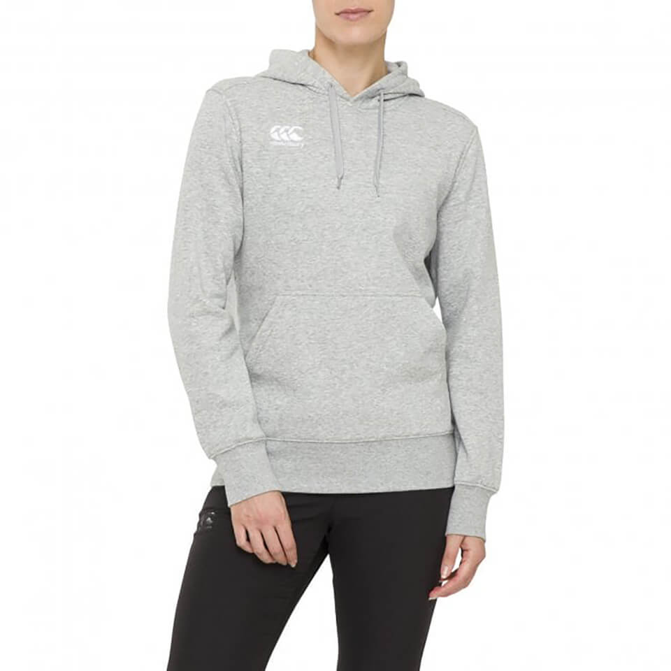 Womens Over Head Logo Hoodie in Grey