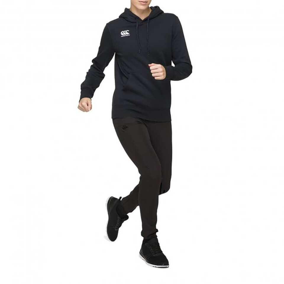 Womens Over Head Logo Hoodie in Black