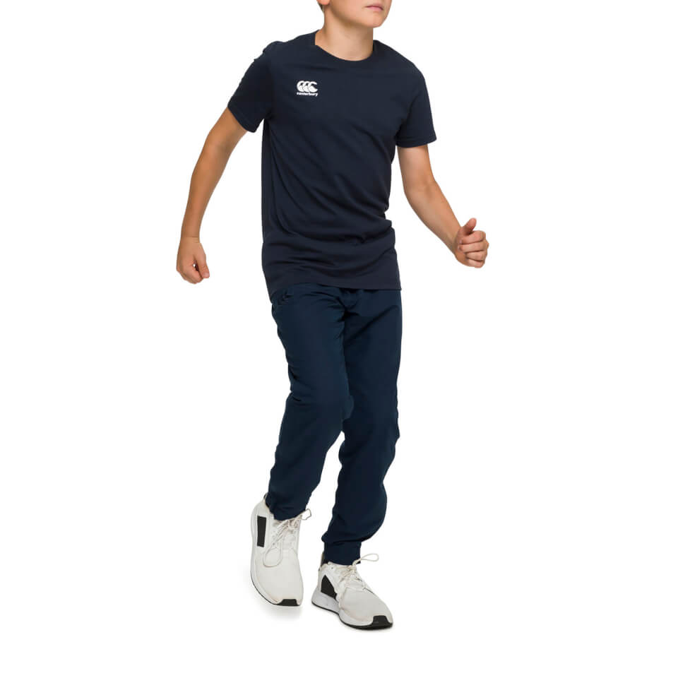 Kids Crew Neck Logo T-Shirt in Navy