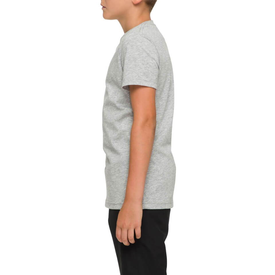 Kids Crew Neck Logo T-Shirt in Grey