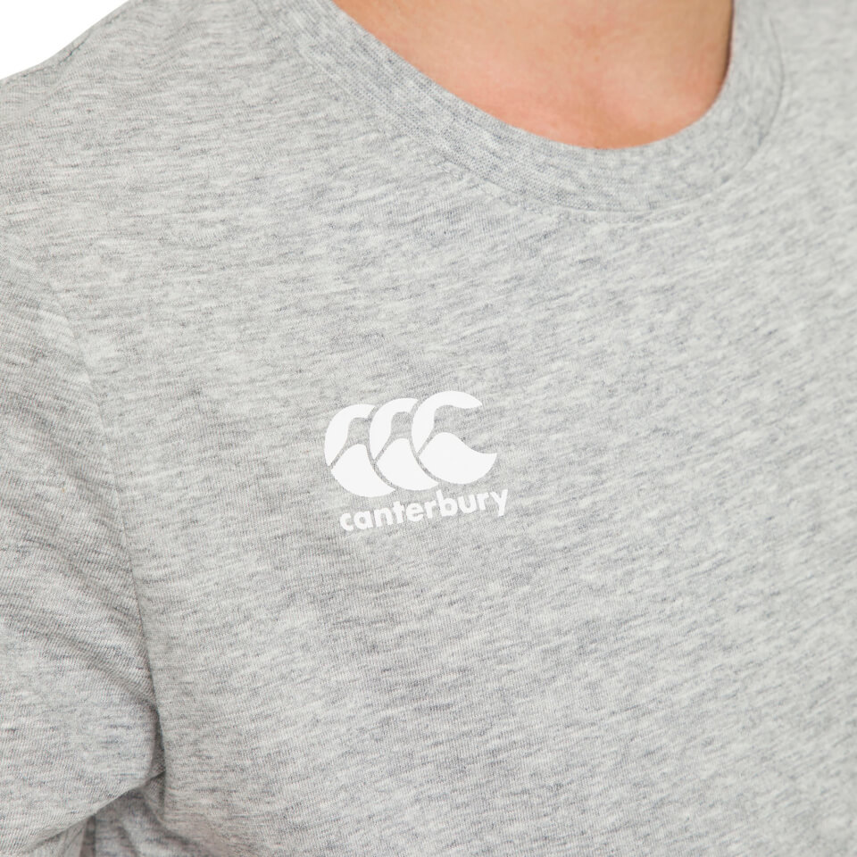 Kids Crew Neck Logo T-Shirt in Grey