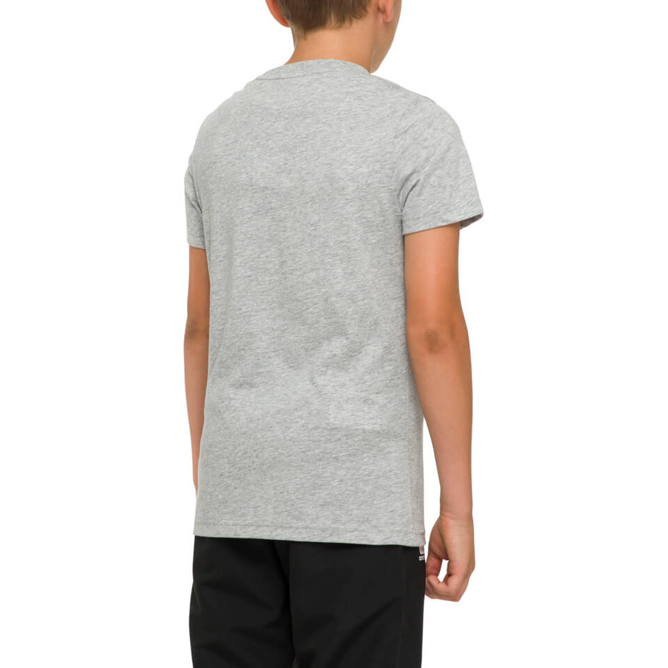 Kids Crew Neck Logo T-Shirt in Grey
