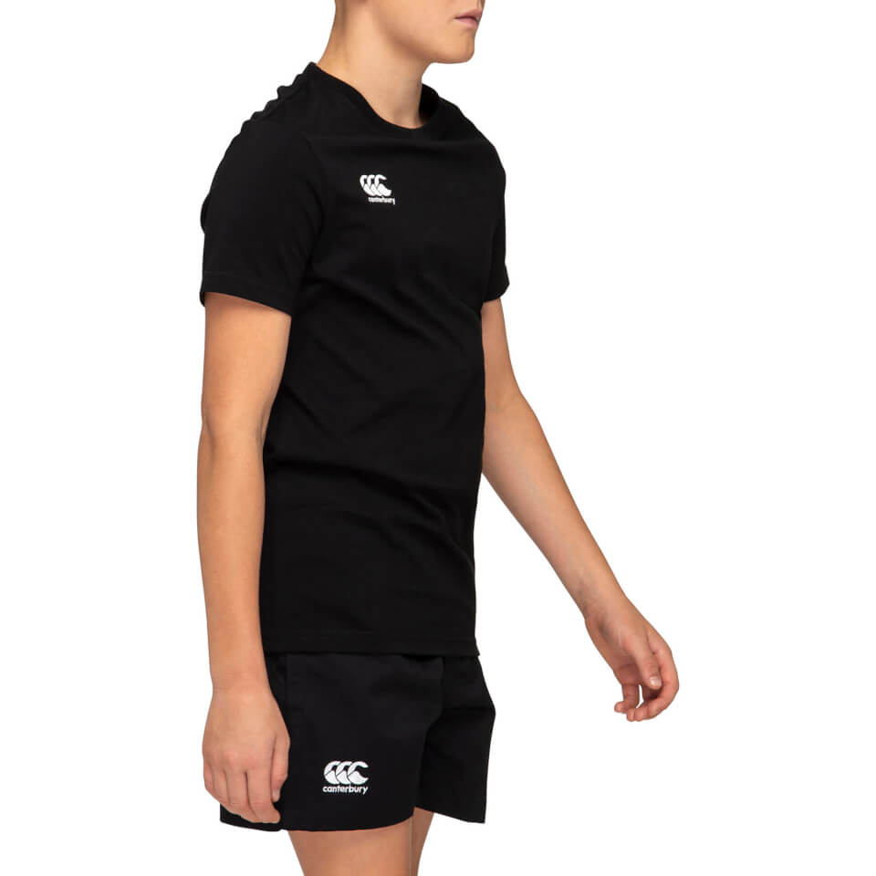 Kids Crew Neck Logo T-Shirt in Black