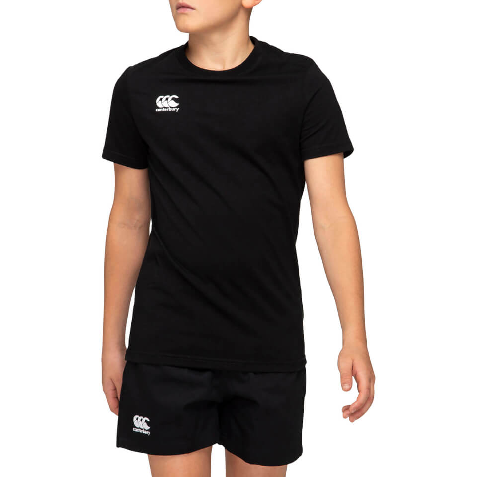 Kids Crew Neck Logo T-Shirt in Black