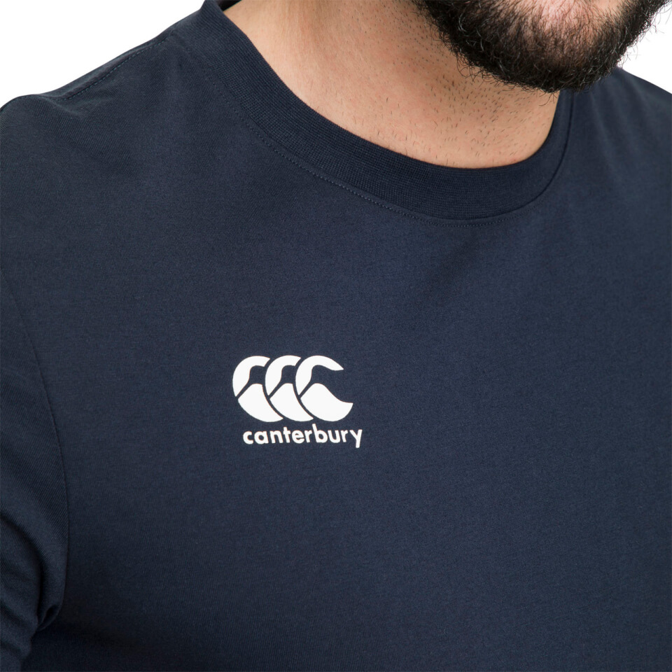 Mens Crew Neck Logo T-Shirt in Navy