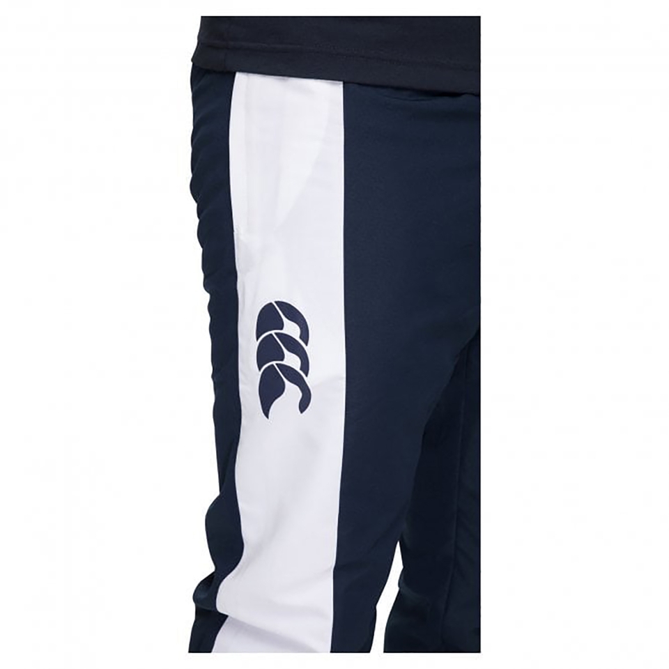 MENS STRIPE CUFFED TRACKPANT NAVY