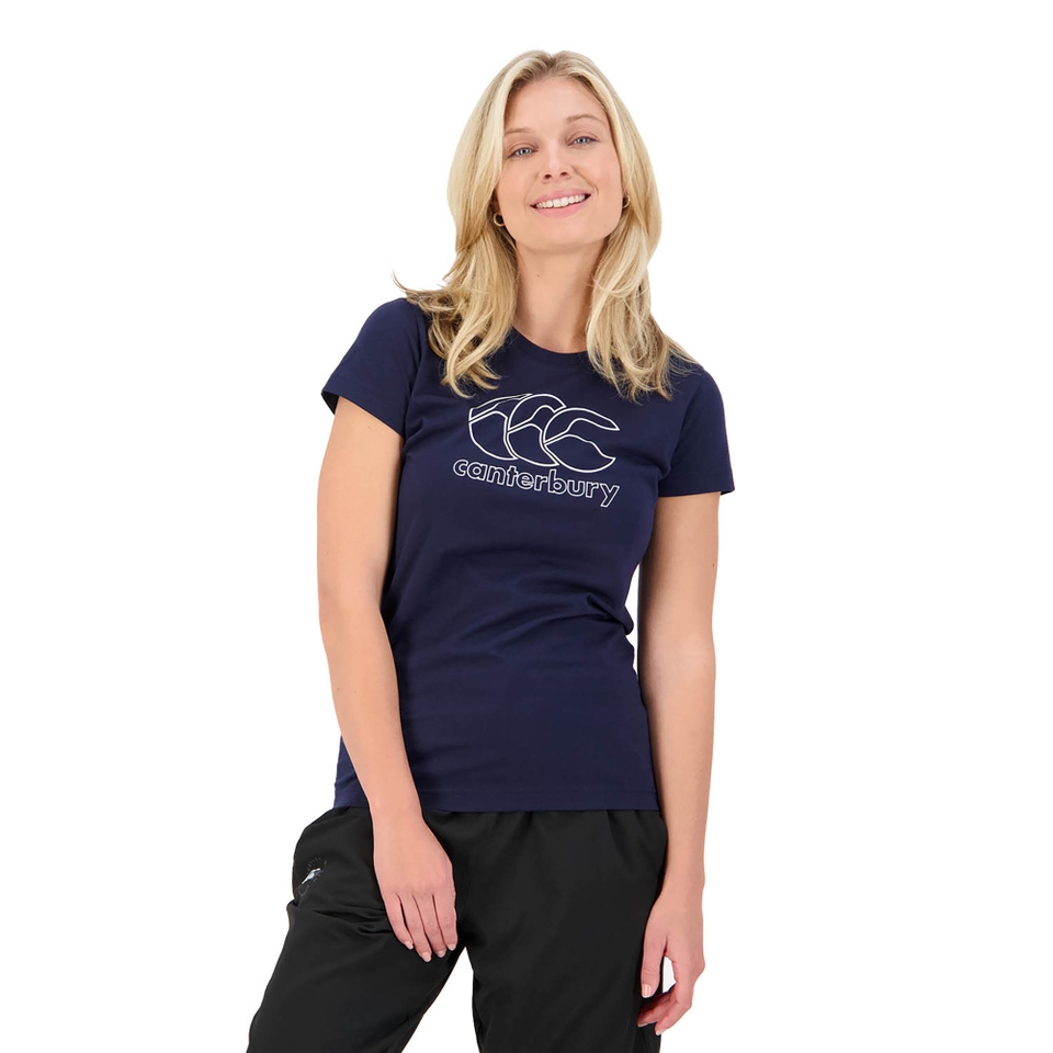 WOMENS CCC T-SHIRT - NAVY