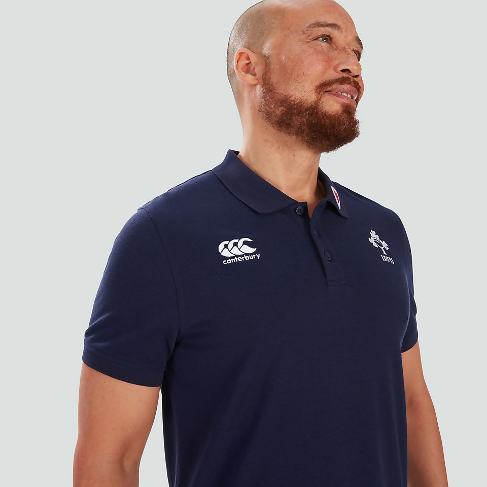 MENS IRELAND TEAM POLO SHIRT BLUE