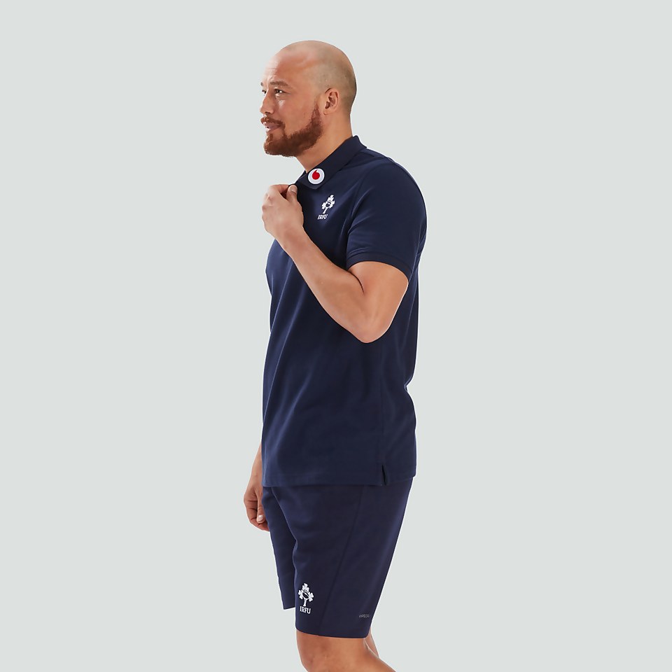 MENS IRELAND TEAM POLO SHIRT BLUE
