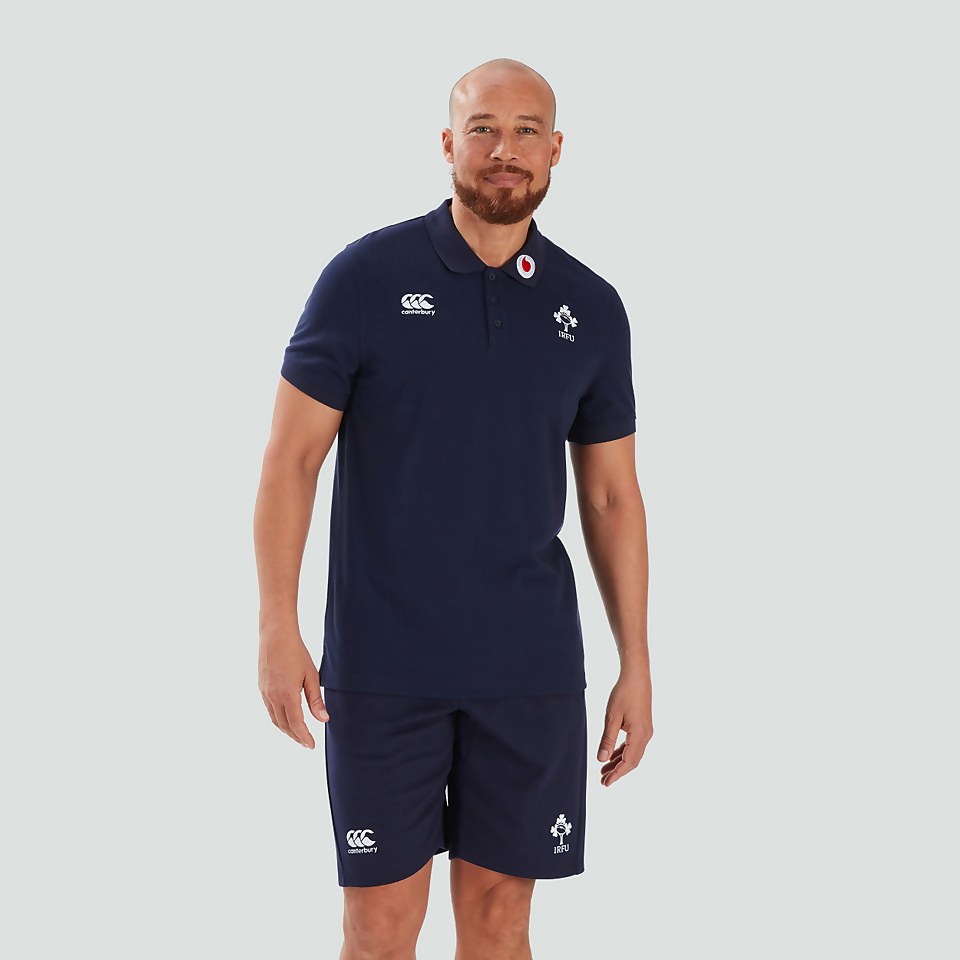 MENS IRELAND TEAM POLO SHIRT BLUE