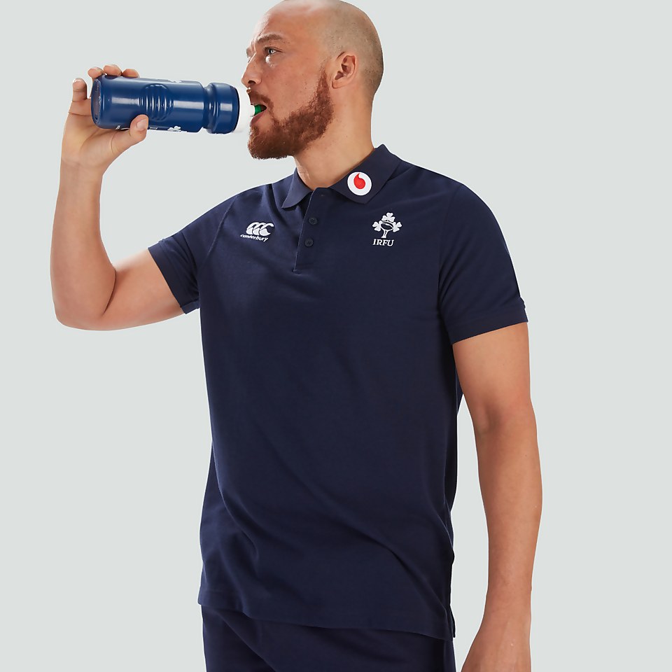 MENS IRELAND TEAM POLO SHIRT BLUE