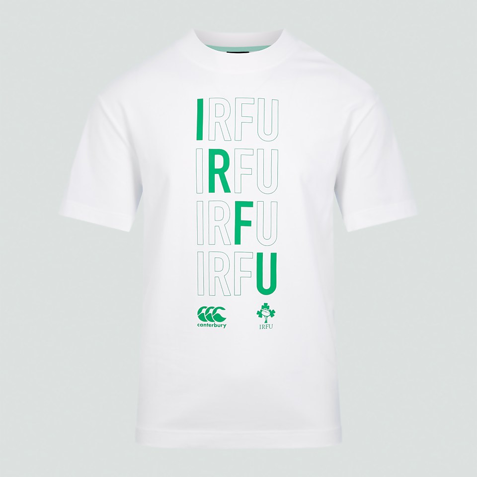 ADULT UNISEX IRELAND COTTON FANS TEE WHITE
