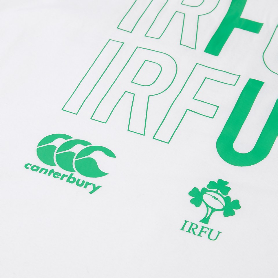 ADULT UNISEX IRELAND COTTON FANS TEE WHITE