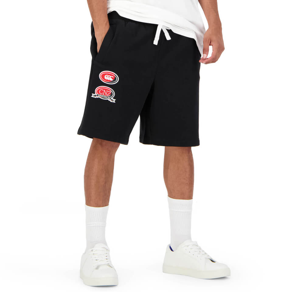 Mens Rugger Sweat Short in Black